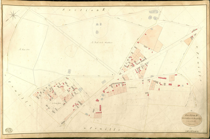 Evreux. Section D _ de la Madeleine et du Champs d'Enfer _ 7e de 8 Feuilles
