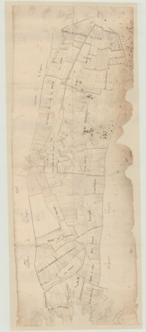 Chaignes - Plan parcellaire de la paroisse de Chaignolles. *