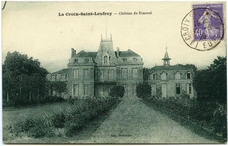 Croix-Saint-Leufroy (La). Château de Bimorel.