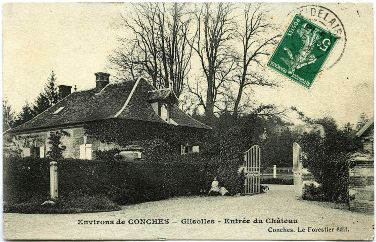 Glisolles. Entrée du Château.