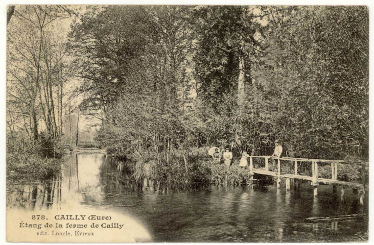 Cailly-sur-Eure. Etang de la ferme de Cailly.