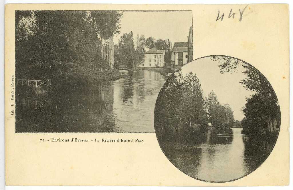 Ressource «Pacy-sur-Eure. La Rivière d'Eure à Pacy.» - - Mnesys